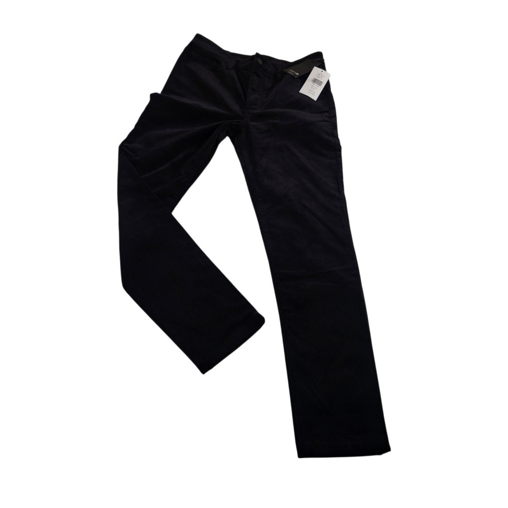 Joe's Jeans Women 24 NWT Velvet Skinny Pants High Rise Ankle Black Academia Fall